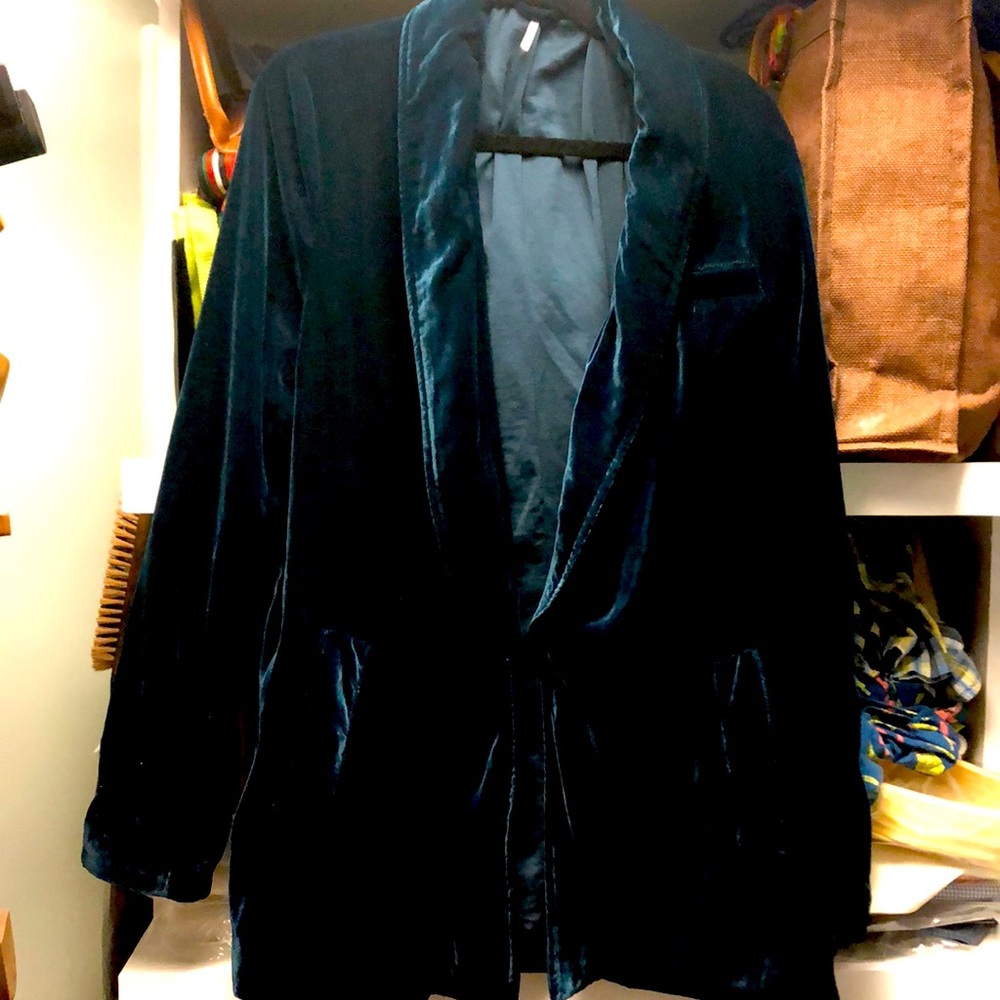 Free People velvet blazer